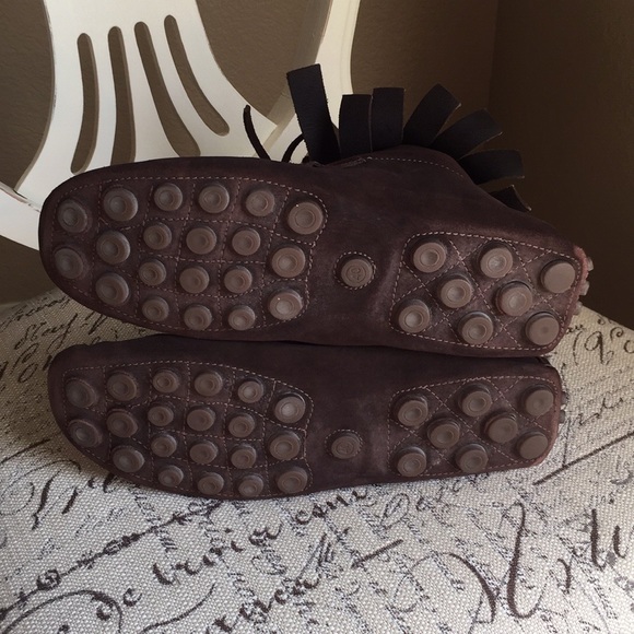 YSL brown suede moccasin booties. Size 40 - Picture 3 of 7